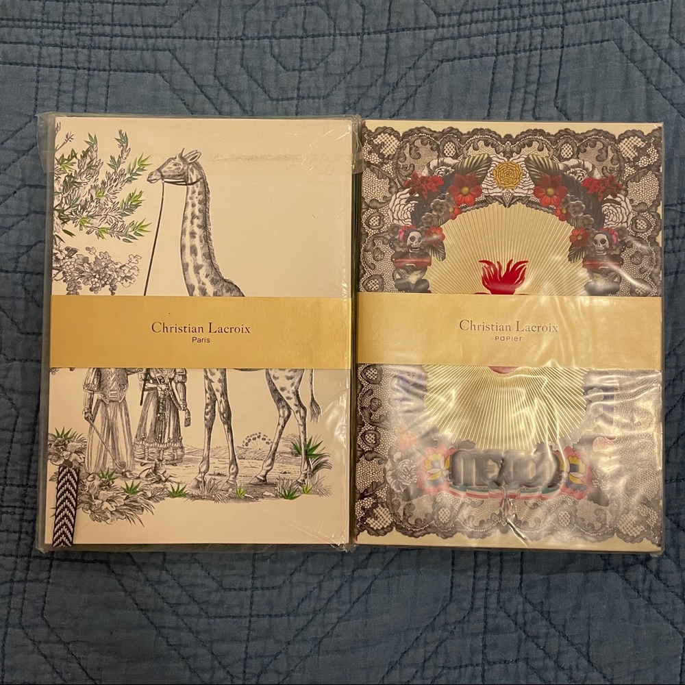 Set of 2 Christian Lacroix A5 Notebooks